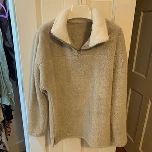 fuzzy fleece sweater